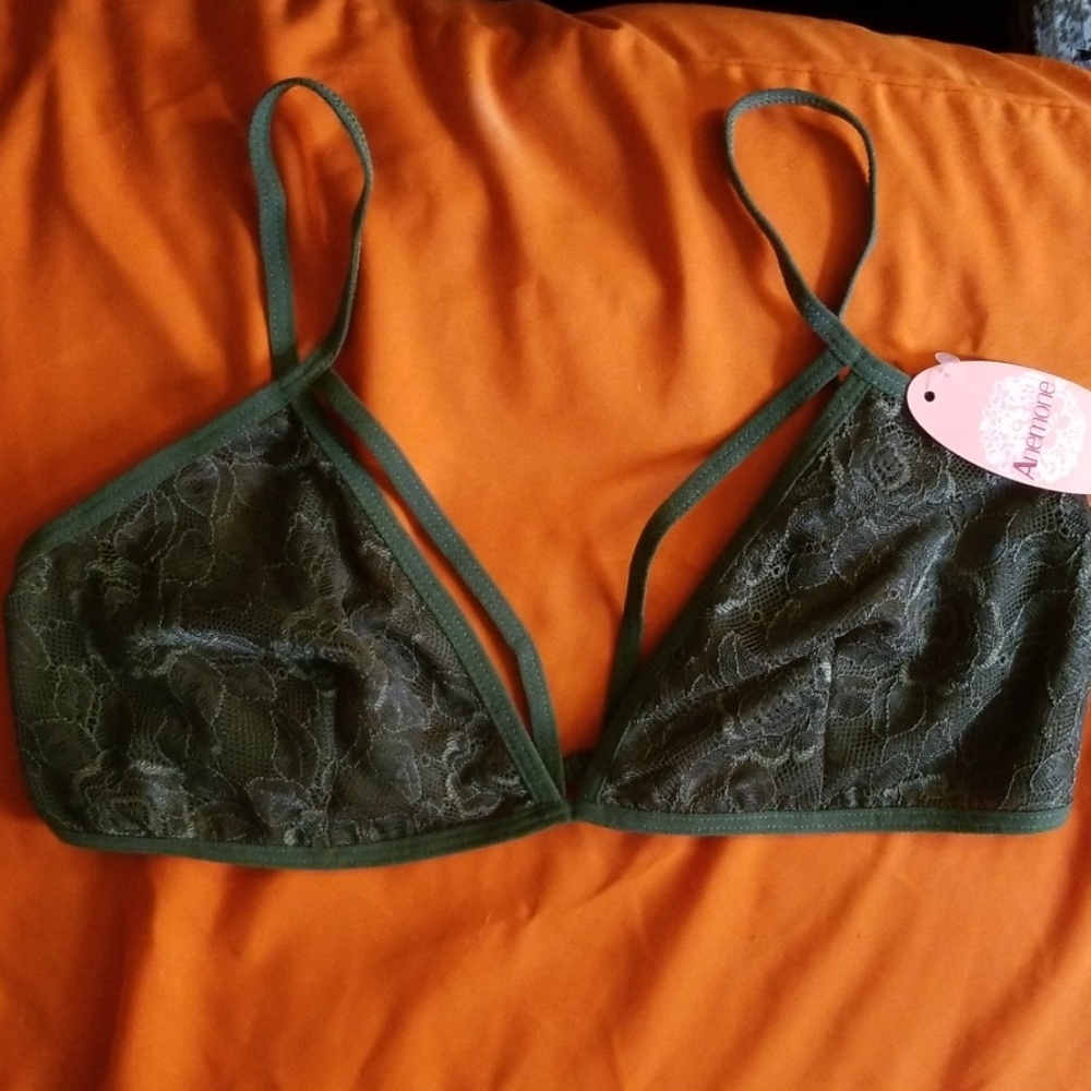 Beautiful Floral Print Anemone Stretchy Bralette